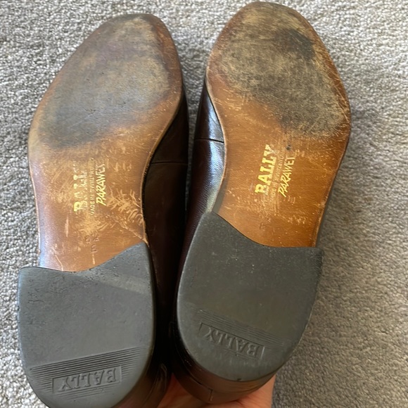 Bally Switzerland Leather Loafers UK 6.5/US 7.5 (American) Dark Brown - Picture 10 of 16